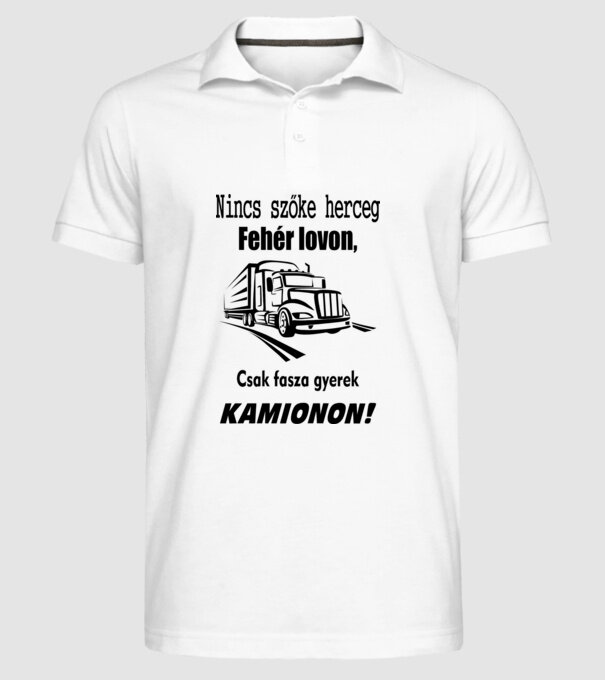  minta fehér pólón