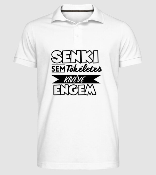  minta fehér pólón