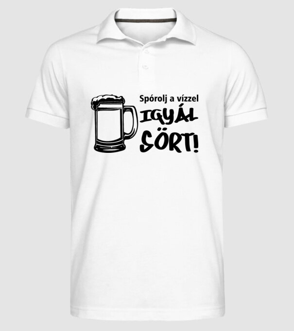 minta fehér pólón