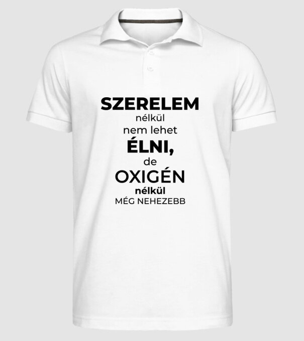  minta fehér pólón