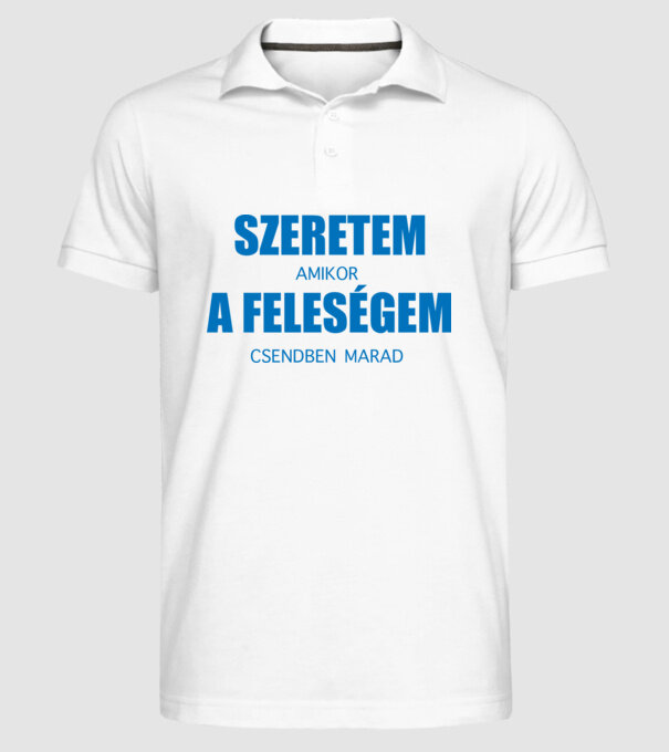  minta fehér pólón