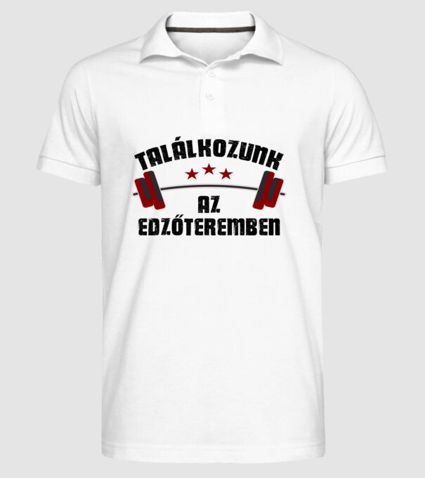  minta fehér pólón
