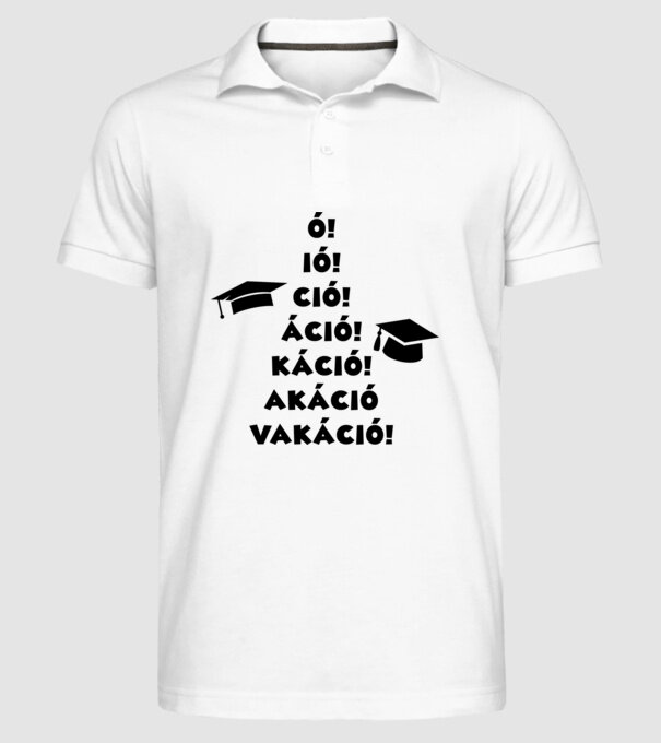  minta fehér pólón