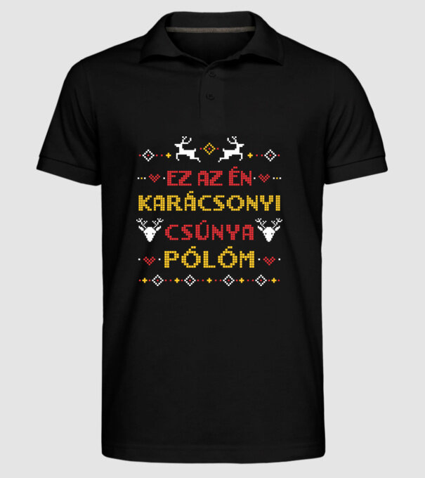  minta fekete pólón