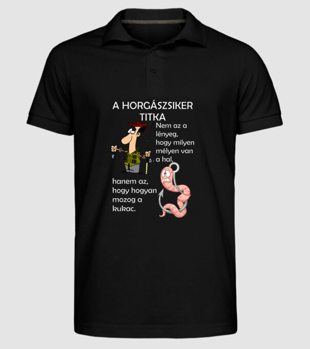  minta fekete pólón