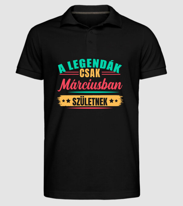  minta fekete pólón