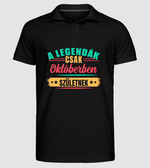  minta fekete pólón