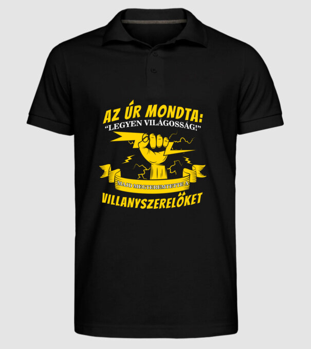  minta fekete pólón