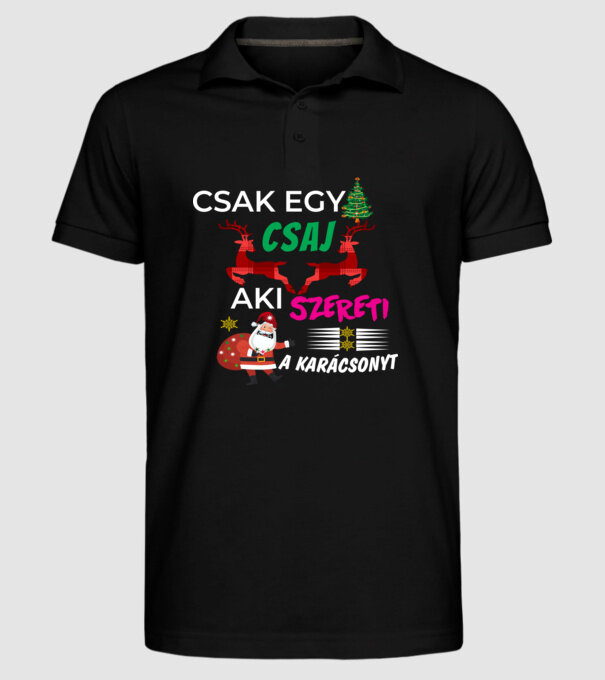  minta fekete pólón