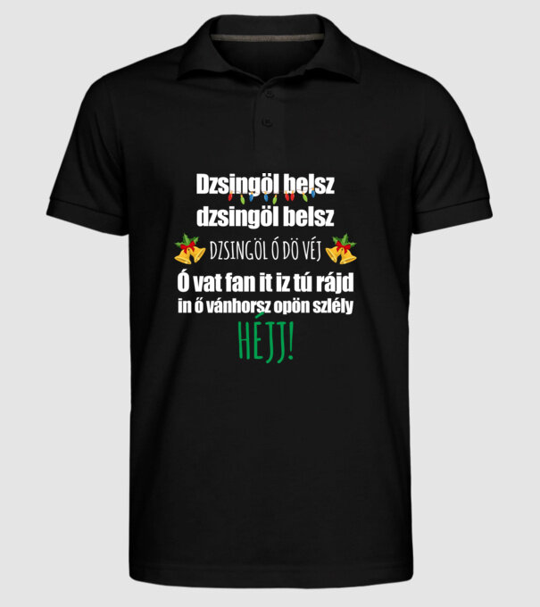  minta fekete pólón