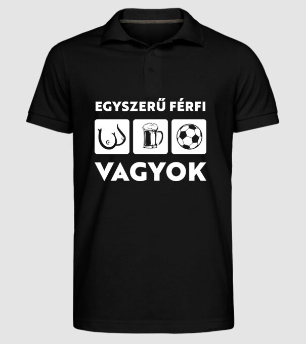  minta fekete pólón