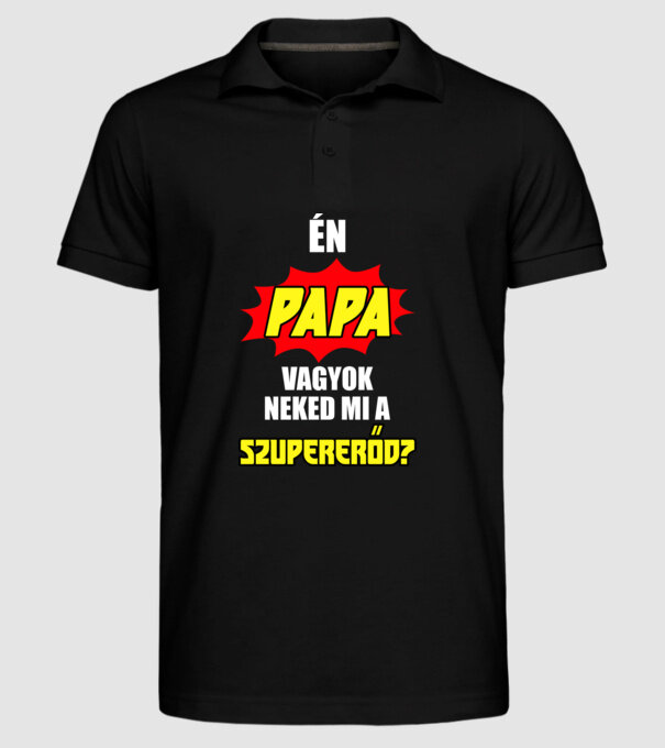  minta fekete pólón