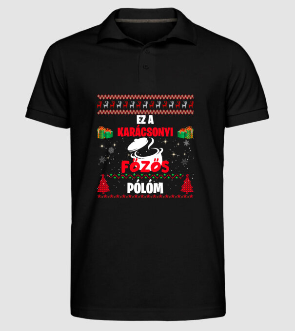  minta fekete pólón