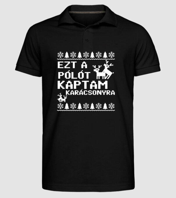  minta fekete pólón