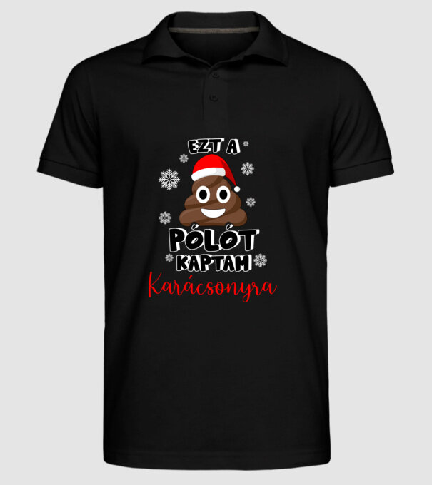  minta fekete pólón
