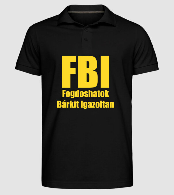  minta fekete pólón