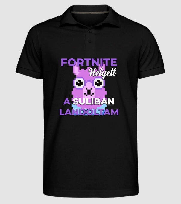  minta fekete pólón