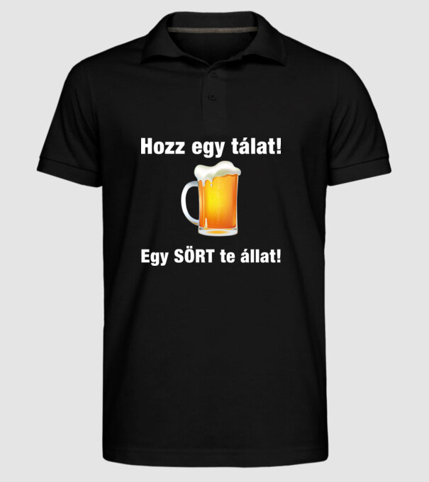  minta fekete pólón