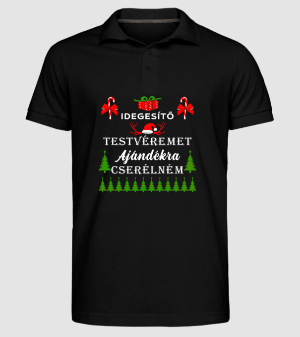  minta fekete pólón