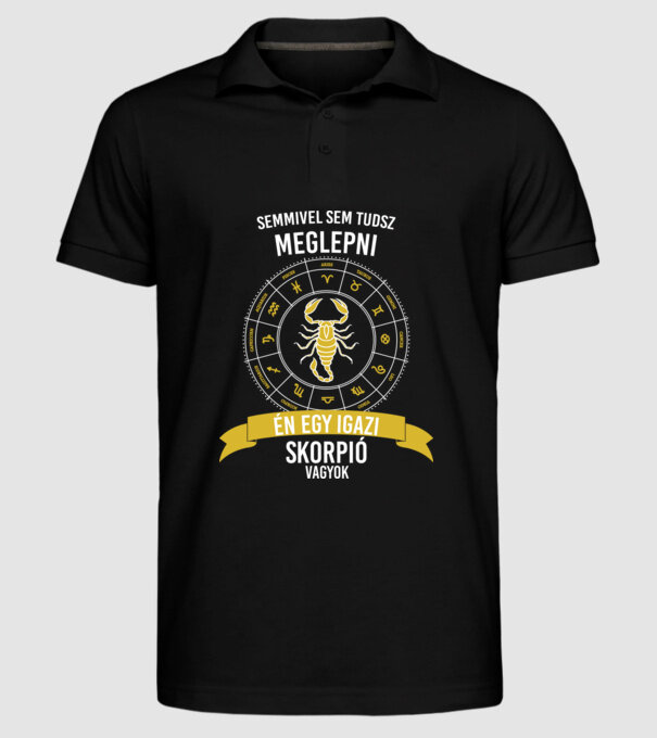  minta fekete pólón
