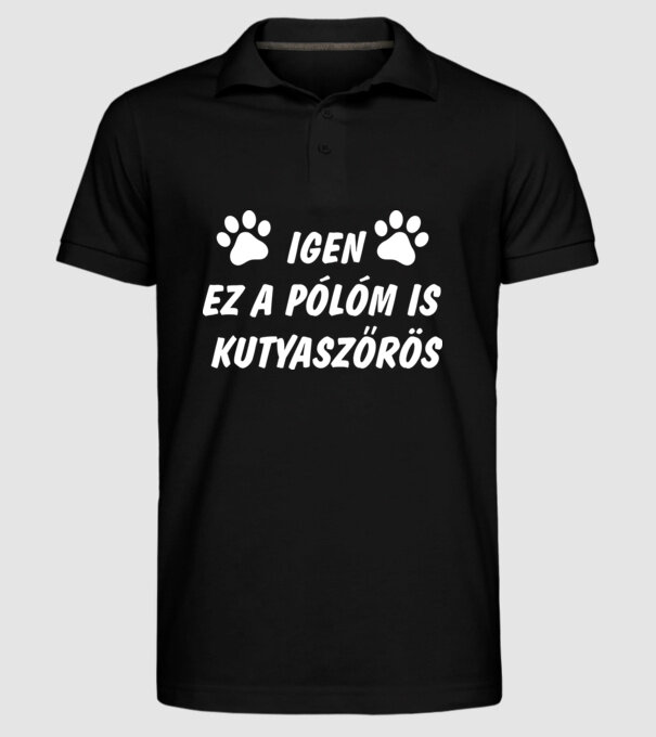  minta fekete pólón