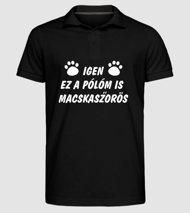  minta fekete pólón