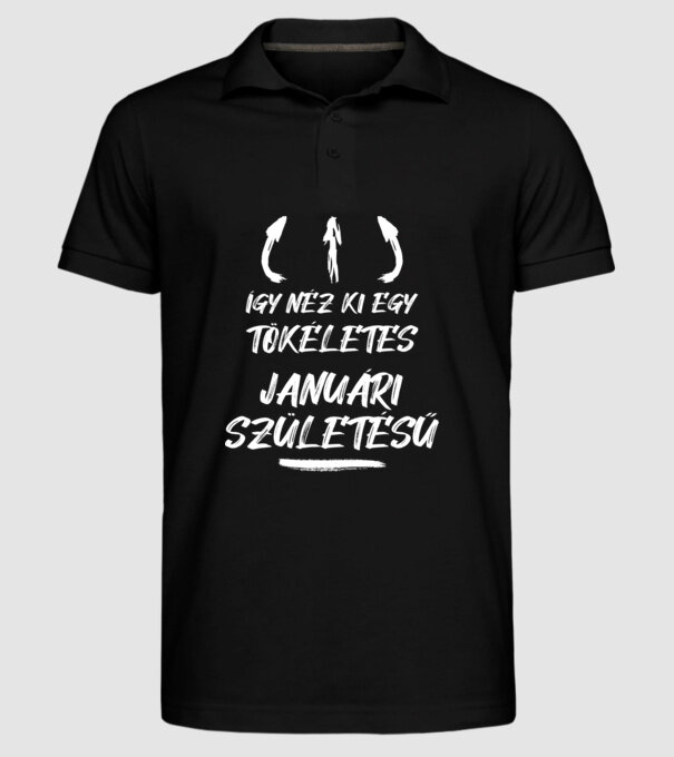  minta fekete pólón