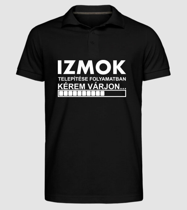  minta fekete pólón