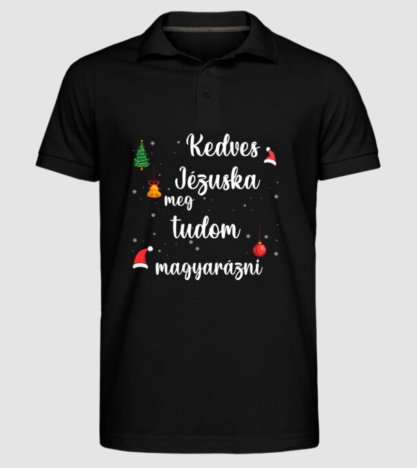  minta fekete pólón