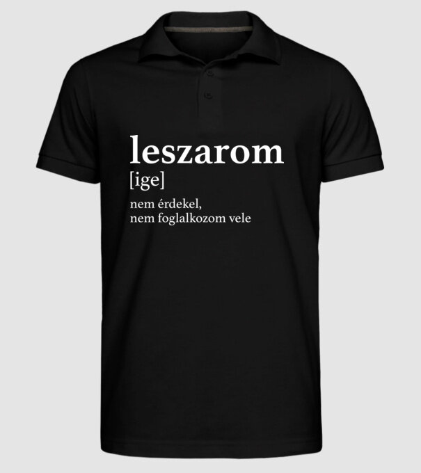  minta fekete pólón
