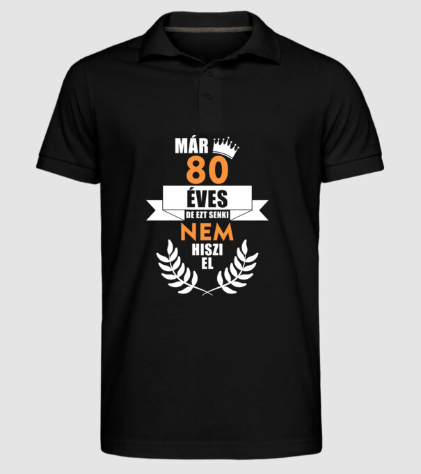  minta fekete pólón
