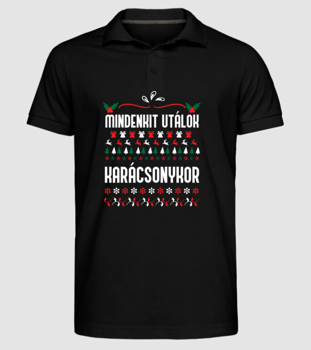  minta fekete pólón