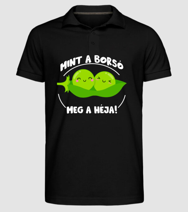  minta fekete pólón