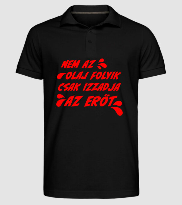  minta fekete pólón