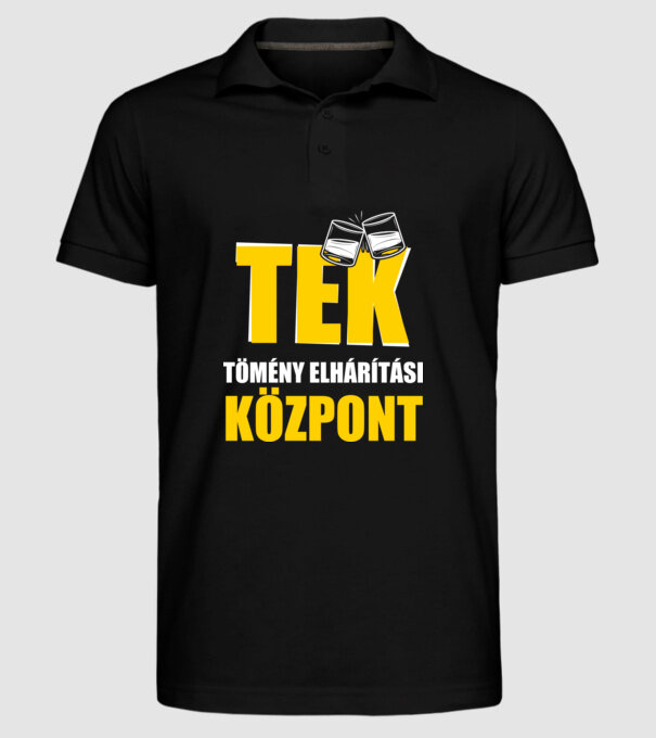  minta fekete pólón