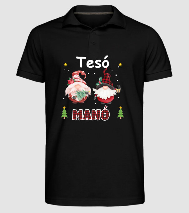  minta fekete pólón