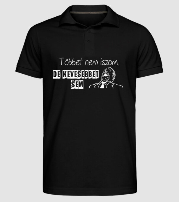  minta fekete pólón