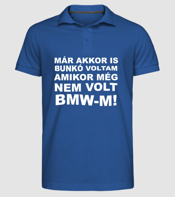  minta királykék pólón