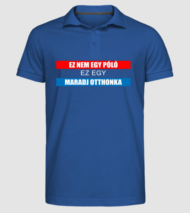  minta királykék pólón