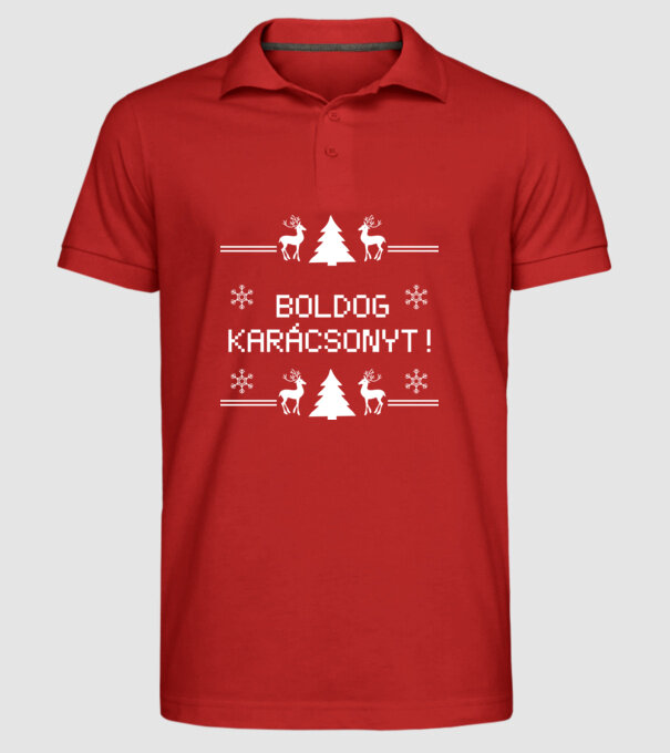  minta piros pólón