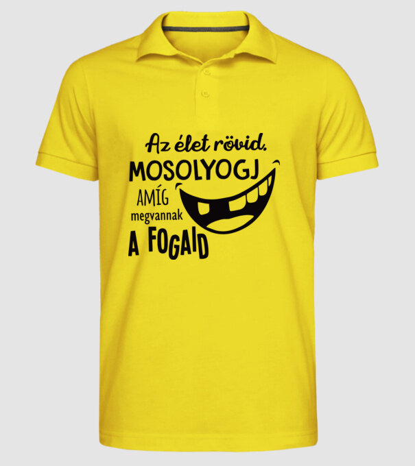  minta sárga pólón