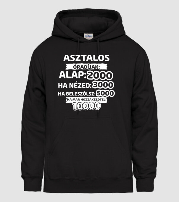  minta fekete pólón