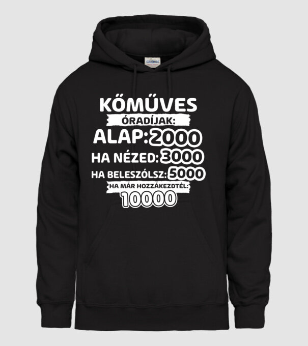  minta fekete pólón