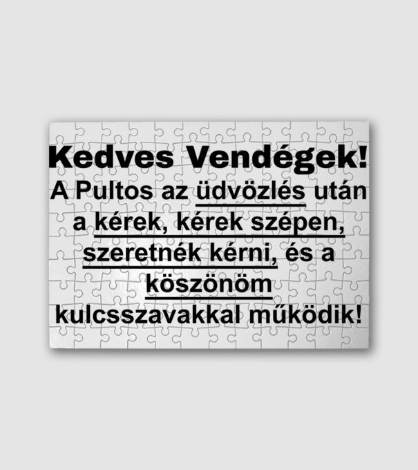  minta fehér pólón