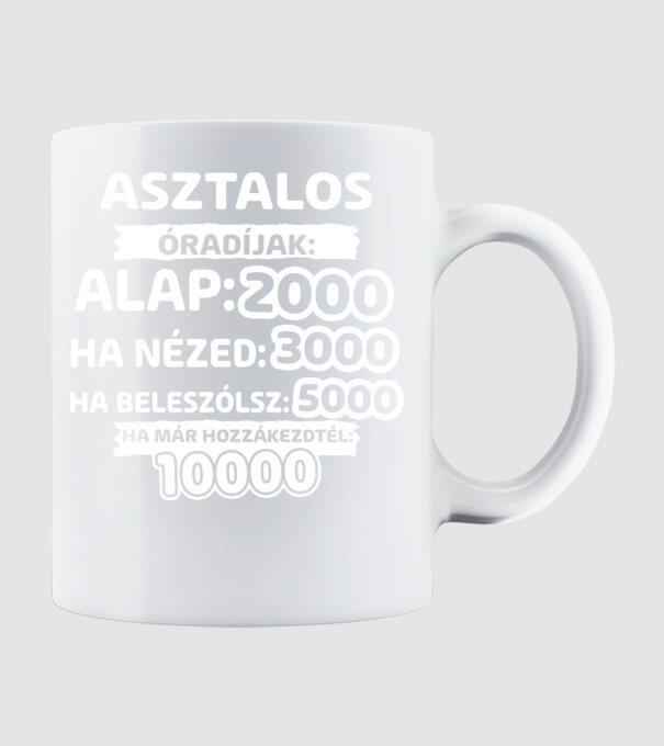  minta fehér pólón