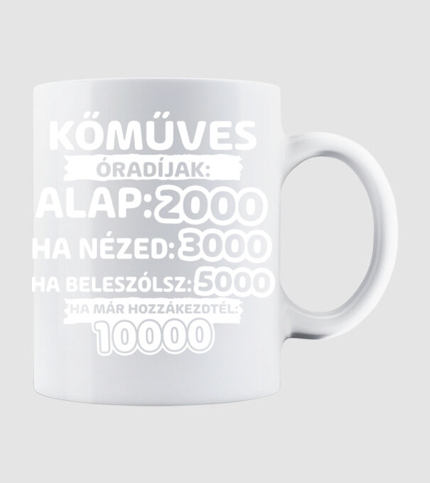  minta fehér pólón