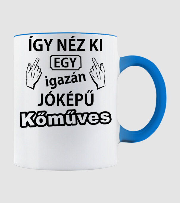  minta világoskék pólón