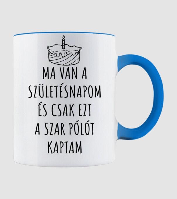  minta világoskék pólón