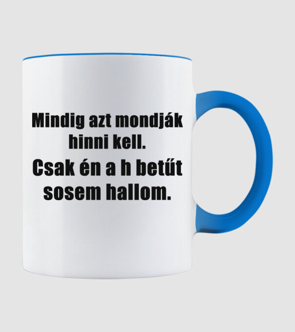  minta világoskék pólón