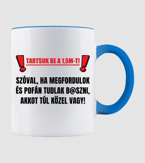  minta világoskék pólón
